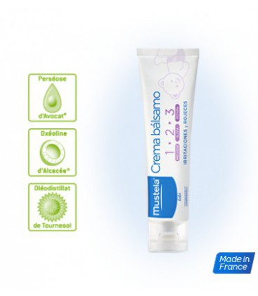 Mustela Crema Bálsamo 1 2 3 Cambio de Pañal