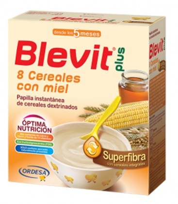 Blevit Plus Superfibra Papilla 8 Cereales con Miel