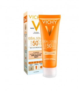 Vichy Idéal Soleil Antimanchas Protector 3 en 1 SPF 50