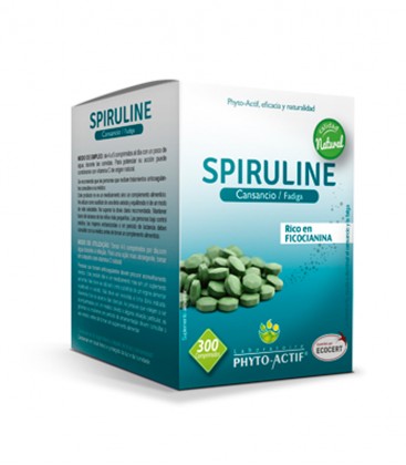 Phyto Actif Spiruline. 300 comprimidos de 500mg