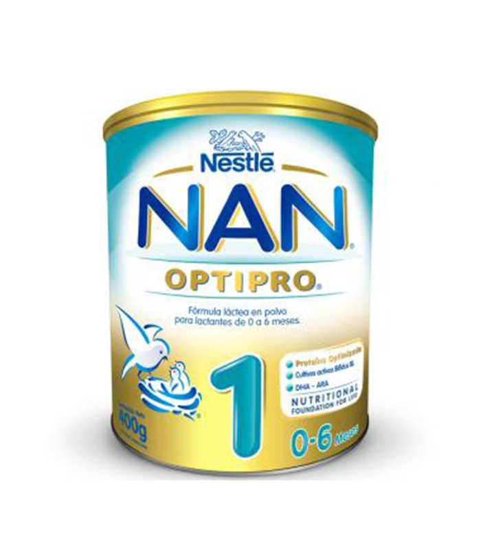 Leche de fórmula en polvo sin TACC Nestlé Nan Optipro 1 en lata de