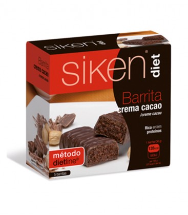 Barrita de crema de cacao Siken Diet (5 barritas)