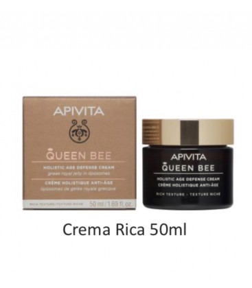 Apivita Queen Bee Cream Crema Rica 50ml + Neceser 10 días de tratamiento 