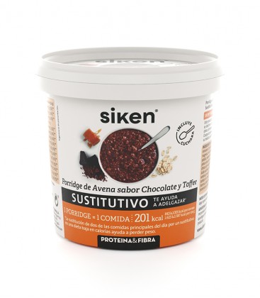 Siken Sustitutivo Porridge de Avena sabor Chocolate y Toffee 52g