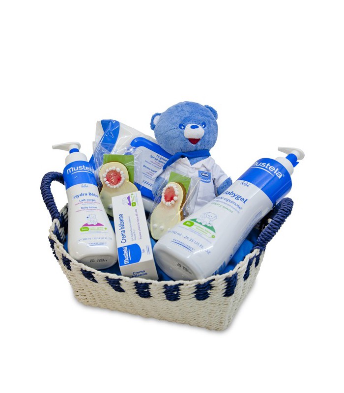 Canastilla Bebé Regalo Niño con Productos Mustela.