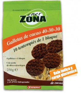 Enerzona Tentempié Galletas de Cacao 40-30-30