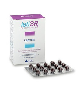 LetiSR® Cápsulas orales para piel sensible con rojeces (60 caps.) 
