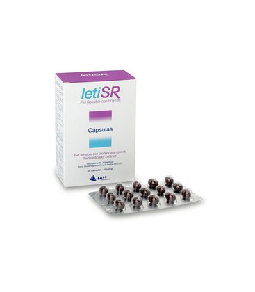 LetiSR® Cápsulas orales para piel sensible con rojeces (60 caps.) 